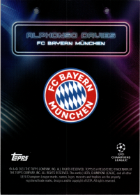 Alphonso Davies - Topps UEFA Club Competitions Showtime 2023-24