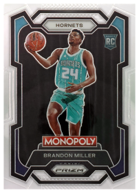 Brandon Miller - Panini Prizm Monopoly Base Set 2023-24, Nr. 15 – Rookie Card