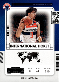 Deni Avdija - Panini Contenders International Ticket 2021-22, Nr. 19