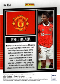 Tyrell Malacia - Panini Score FIFA Base Set 2022-23, Nr. 194