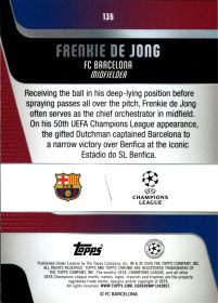 Frenkie de Jong - Topps Chrome UEFA Club Competitions Base Set 2025-26, Nr. 135