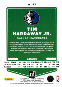 Tim Hardaway Jr. - Panini Donruss Base Set 2021-22, Nr. 183