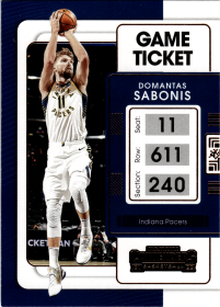 Domantas Sabonis - Panini Contenders Game Ticket 2021-22, Nr. 2
