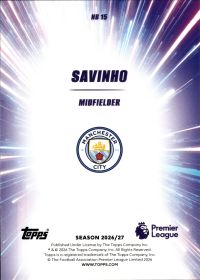 Savinho - Topps Flagship Premier League Nitro Boost 2026-27, Nr. NB 15 – Insert
