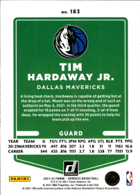 Tim Hardaway Jr. - Panini Donruss Base Set 2021-22, Nr. 183