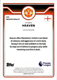 Ayden Heaven - Topps Flagship Premier League Base Set 2026-27, Nr. 192
