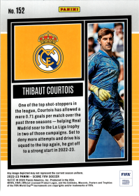 Thibaut Courtois - Panini Score FIFA Base Set 2022-23, Nr. 152
