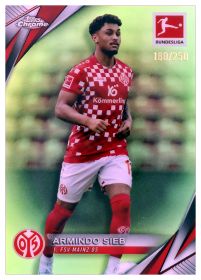 Armindo Sieb - Topps Chrome Bundesliga Base Set 2024-25, Nr. 72 – Nummeriert, Neon Green Refractor