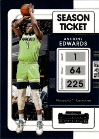 Anthony Edwards - Panini Contenders Season Ticket 2021-22, Nr. 5