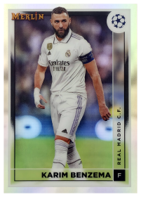 Karim Benzema - Topps Merlin Chrome UEFA Club Competitions Base Set 2022-23, Nr. 120 – Refractor