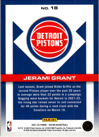 Jerami Grant - Panini Recon Base Set 2021-22, Nr. 18