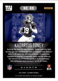 Kadarius Toney - Panini Illusions Base Set 2021, Nr. 69 – Rookie Card