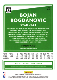 Bojan Bogdanovic - Panini Donruss Optic Base Set 2020-21, Nr. 88