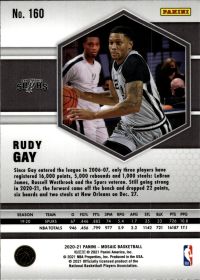 Rudy Gay - Panini Mosaic Base Set 2020-21, Nr. 160