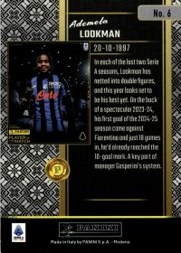 Ademola Lookman - Panini Player of the Match Base Set 2024-25, Nr. 6