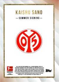 Kaishu Sano - Topps Bundesliga Summer Signings 2024-25
