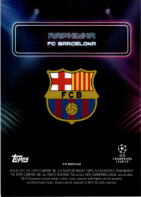 Raphinha - Topps UEFA Club Competitions Showtime 2023-24