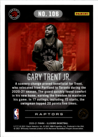 Gary Trent Jr. - Panini Illusions Base Set 2020-21, Nr. 106