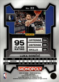 Luka Dončić - Panini Prizm Monopoly Base Set 2023-24, Nr. 22