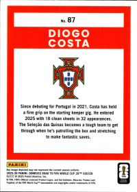 Diogo Costa - Panini Donruss FIFA Road to World Cup Base Set 2025-26, Nr. 87 – Bronze