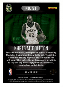 Khris Middleton - Panini Illusions Base Set 2020-21, Nr. 51