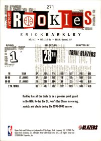 Erick Barkley - Upper Deck Victory Rookies 2000-01, Nr. 271 – Rookie Card