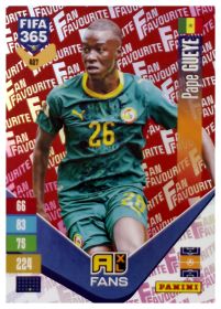 Pape Gueye - Panini Adrenalyn XL FIFA 365 Fan Favourites 2026-27, Nr. 407 – Red, Insert