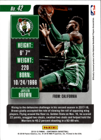 Jaylen Brown - Panini Contenders Season Ticket 2018-19, Nr. 42