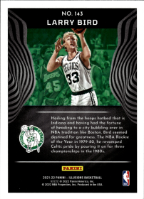 Larry Bird - Panini Illusions Base Set 2021-22, Nr. 143