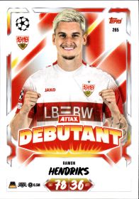 Ramon Hendriks - Topps Match Attax UEFA Club Competitions Attax Debutant 2026-27, Nr. 265