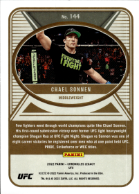 Chael Sonnen - Panini Chronicles UFC Legacy 2022, Nr. 144
