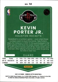 Kevin Porter Jr. - Panini Donruss Optic Base Set 2021-22, Nr. 14