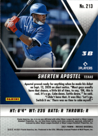 Sherten Apostel - Panini Mosaic Base Set 2021, Nr. 213 – Rookie Card