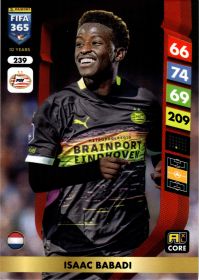 Isaac Babadi - Panini Adrenalyn XL FIFA 365 Base Set 2025, Nr. 239