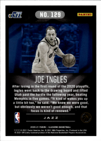 Joe Ingles - Panini Illusions Base Set 2020-21, Nr. 129