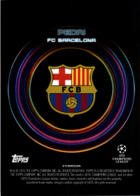 Pedri - Topps UEFA Club Competitions Showtime 2023-24