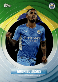 Gabriel Jesus - Topps Manchester City Team Set Flags 2021-22
