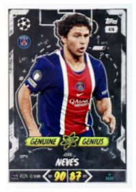 João Neves - Topps Match Attax UEFA Club Competitions Genuine Genius 2026-27, Nr. 476