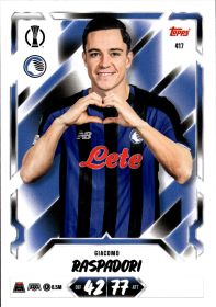 Giacomo Raspadori - Topps Match Attax UEFA Club Competitions Base Set 2026-27, Nr. 417