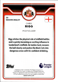 Chris Rigg - Topps Flagship Premier League Future Stars 2026-27, Nr. 20