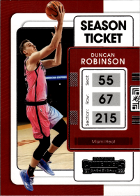 Duncan Robinson - Panini Contenders Season Ticket 2021-22, Nr. 33