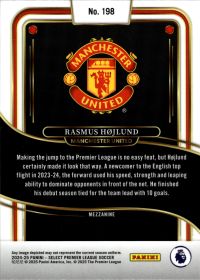 Rasmus Højlund - Panini Select Premier League Mezzanine 2024-25, Nr. 198