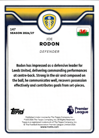 Joe Rodon - Topps Flagship Premier League Base Set 2026-27, Nr. 147