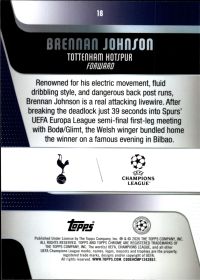 Brennan Johnson - Topps Chrome UEFA Club Competitions Base Set 2025-26, Nr. 18