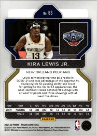 Kira Lewis Jr. - Panini Prizm Base Set 2021-22, Nr. 63