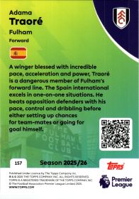 Adama Traoré - Topps Match Attax Premier League Base Set 2025-26, Nr. 157