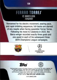 Ferran Torres - Topps Chrome UEFA Club Competitions Base Set 2025-26, Nr. 138