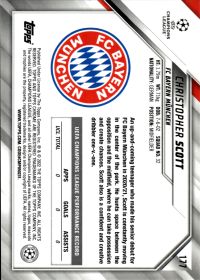 Christopher Scott - Topps Chrome UEFA Champions League Base Set 2021-22, Nr. 177 – Rookie Card, RayWave Refractor