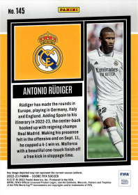 Antonio Rüdiger - Panini Score FIFA Base Set 2022-23, Nr. 145