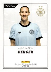 Ann-Katrin Berger - Panini DFB-Frauen Team-Set FOC 2025, Nr. FOC-01 – Insert
